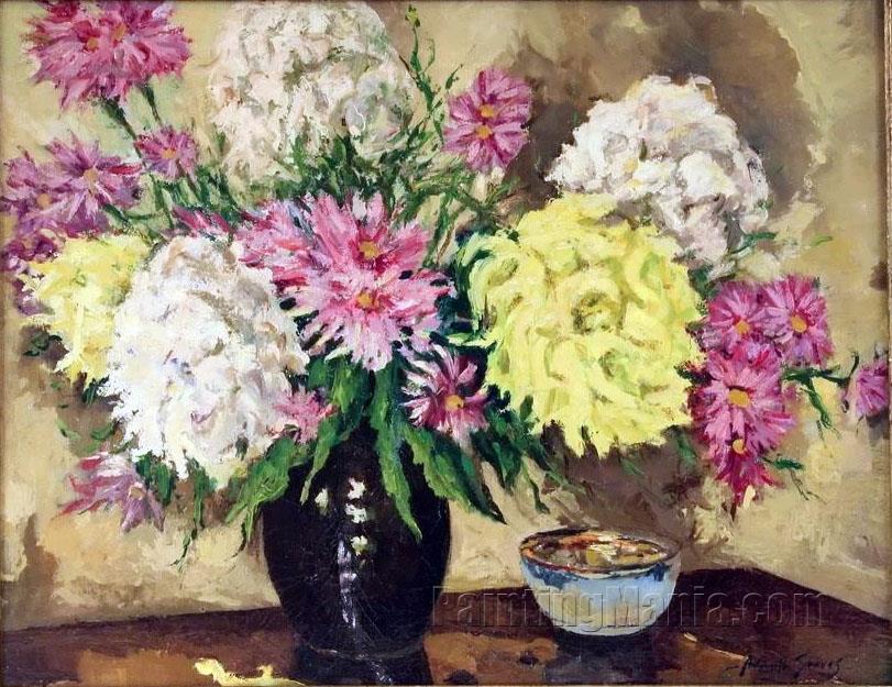 Still Life with Chrysanthemums