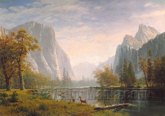 Yosemite Valley 4 Albert Bierstadt Paintings   Yosemite Valley 4 221 34106 