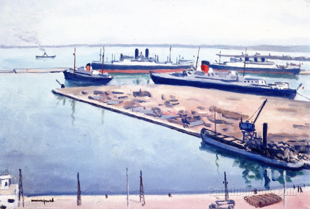 Long Haul Ships in the Port of Algiers