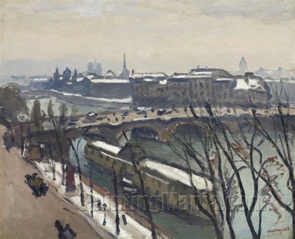 The Pont Neuf and the City under the Snow