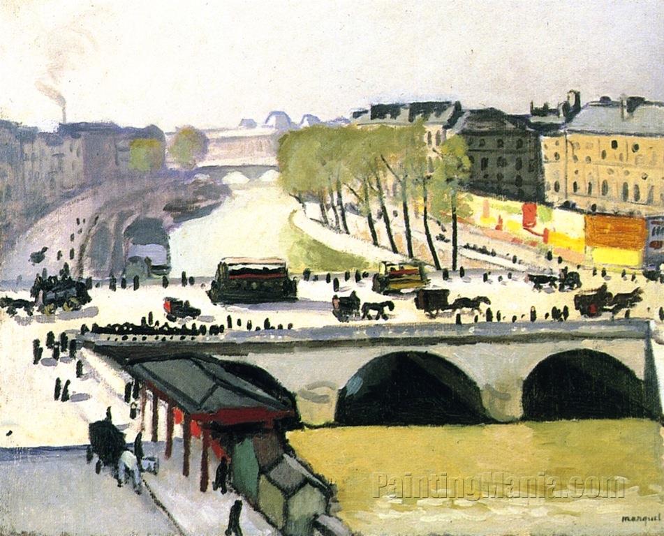 The Pont Saint-Michel 1908