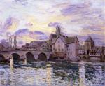 The Bridge at Moret at Sunset