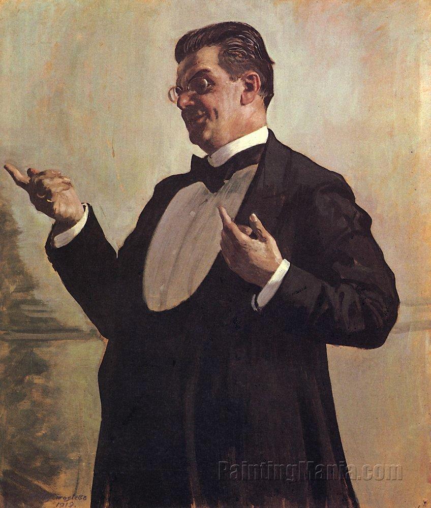 Portrait of Russian Actor Vasily Luzhsky