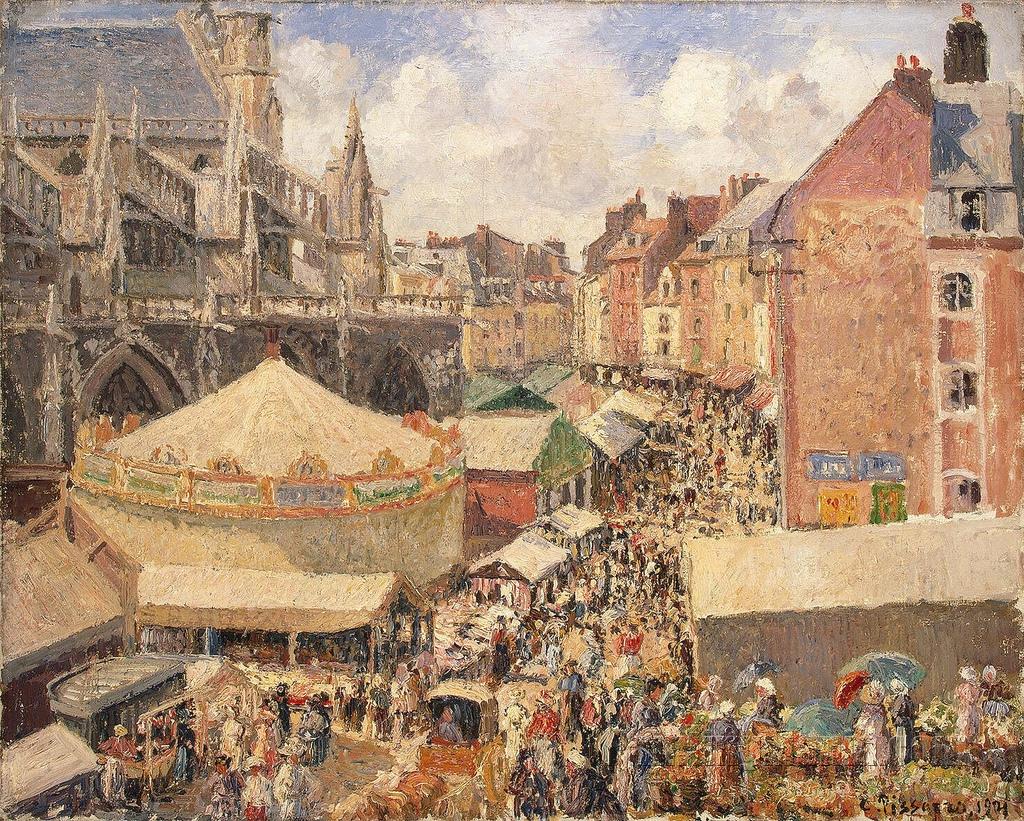 The Fair in Dieppe: Sunny Morning