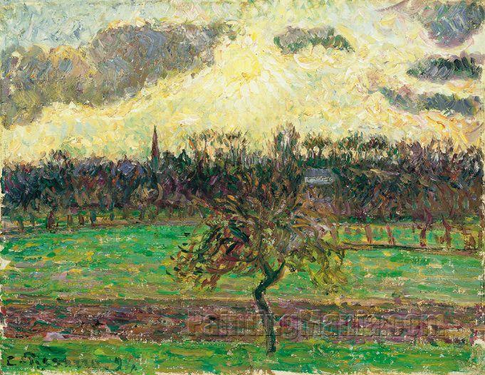 The Fields of Eragny, the Apple Tree