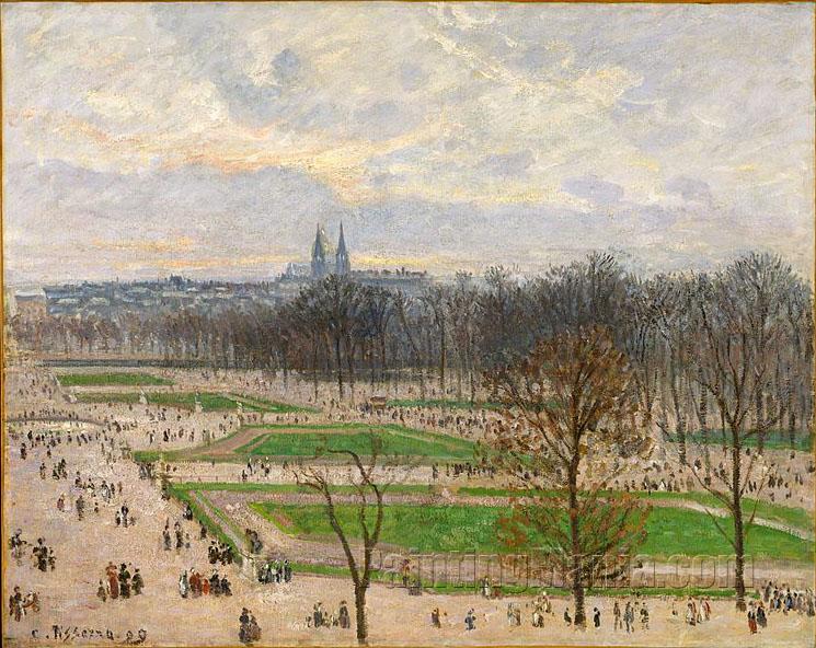 The Garden of the Tuileries on a Winter Afternoon