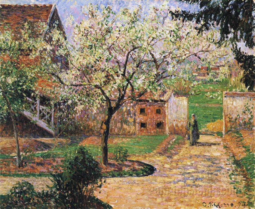 Plum Trees in Blossom, Eragny