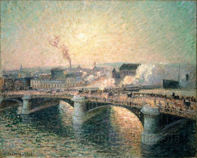 The Pont Boieldieu, Rouen: Sunset