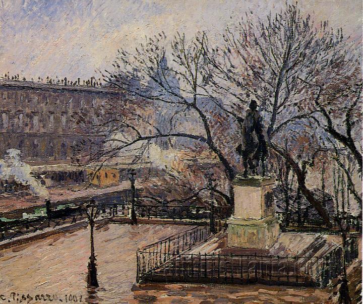 Camille Pissarro Le Pont-Neuf Painting Reproduction