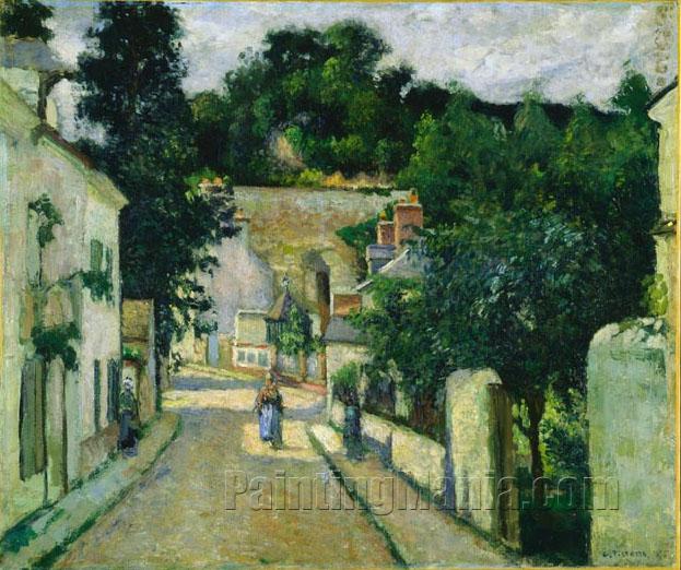 Rue de l'Hermitage, Pontoise 1875