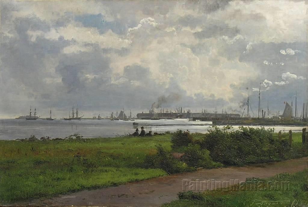 Landscape by a Harbour