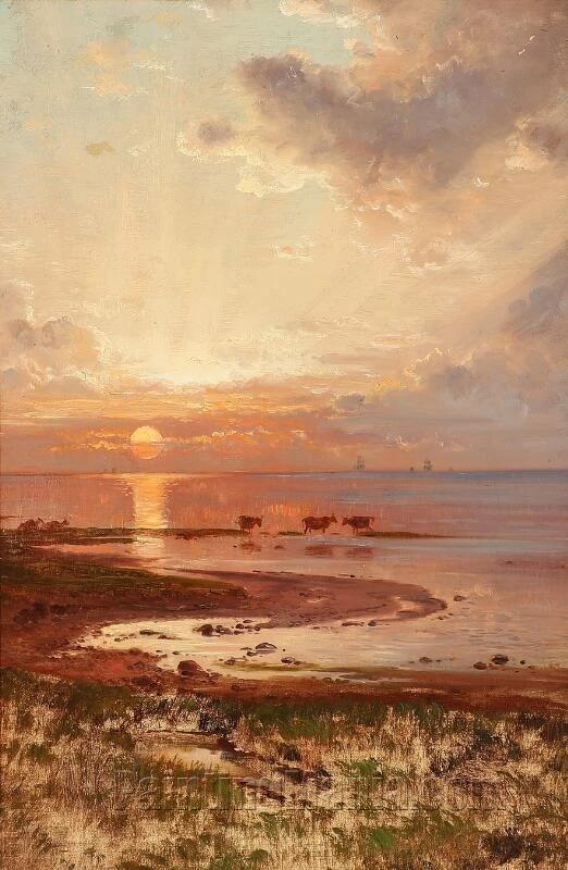 Sunset over a Coast