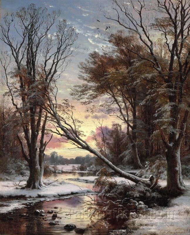 Winter Day at Mullen (The Mill Stream)