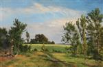 Landscape with Trees in Sunshine