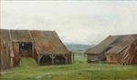 Landscape with Wooden Huts