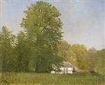 Summer Landscape with Farmhouse in Denmark