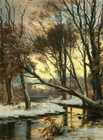 Wintry Landscape with a Stream