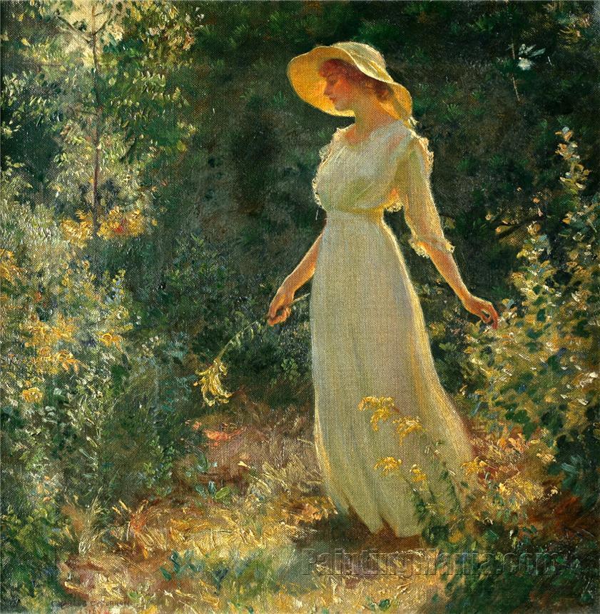 woman with white dress