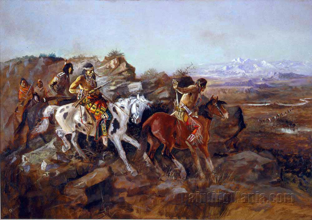 The Ambush - Charles Marion Russell Paintings