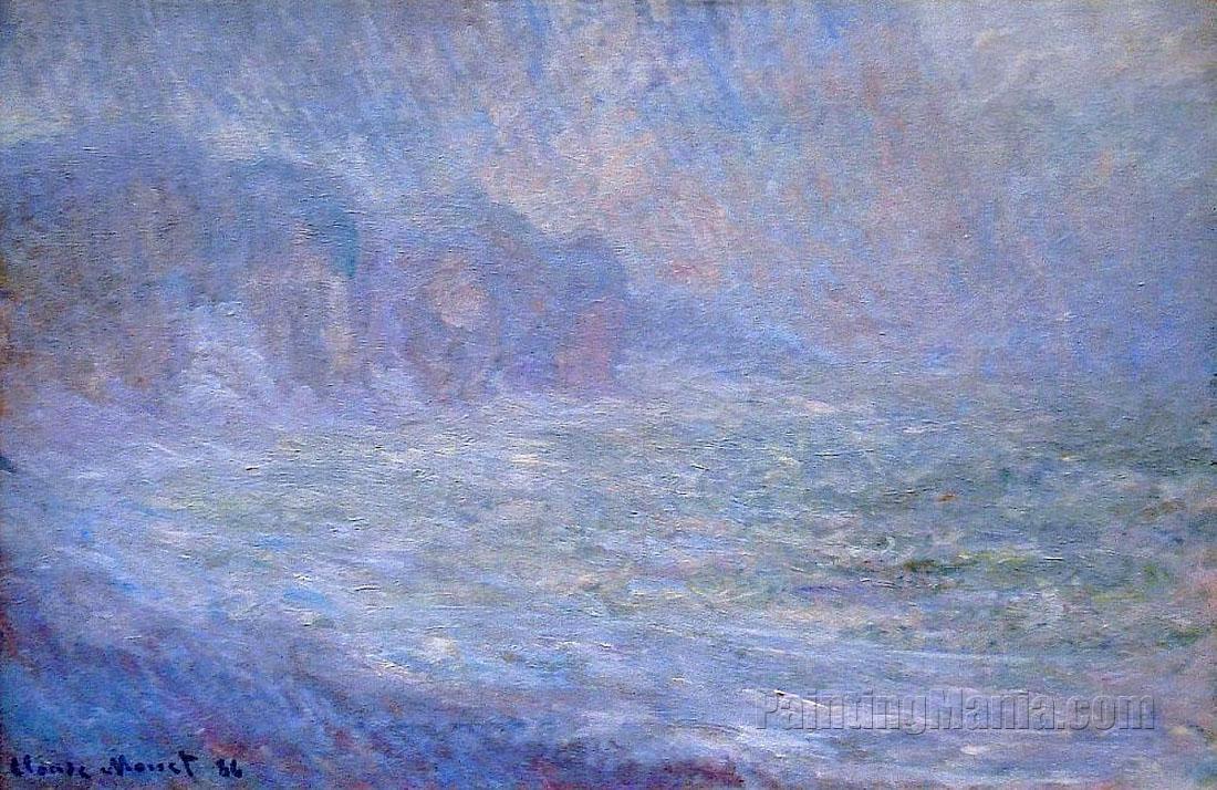 Cliffs at Pourville, Rain