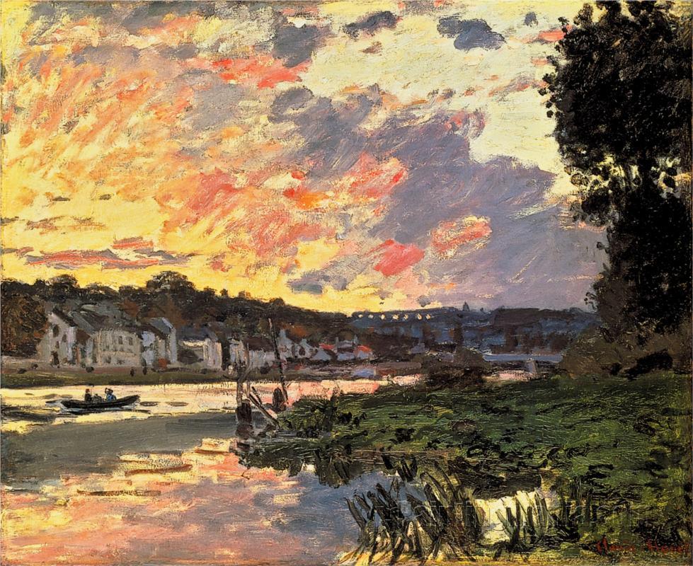 The Seine at Bougival in the Evening