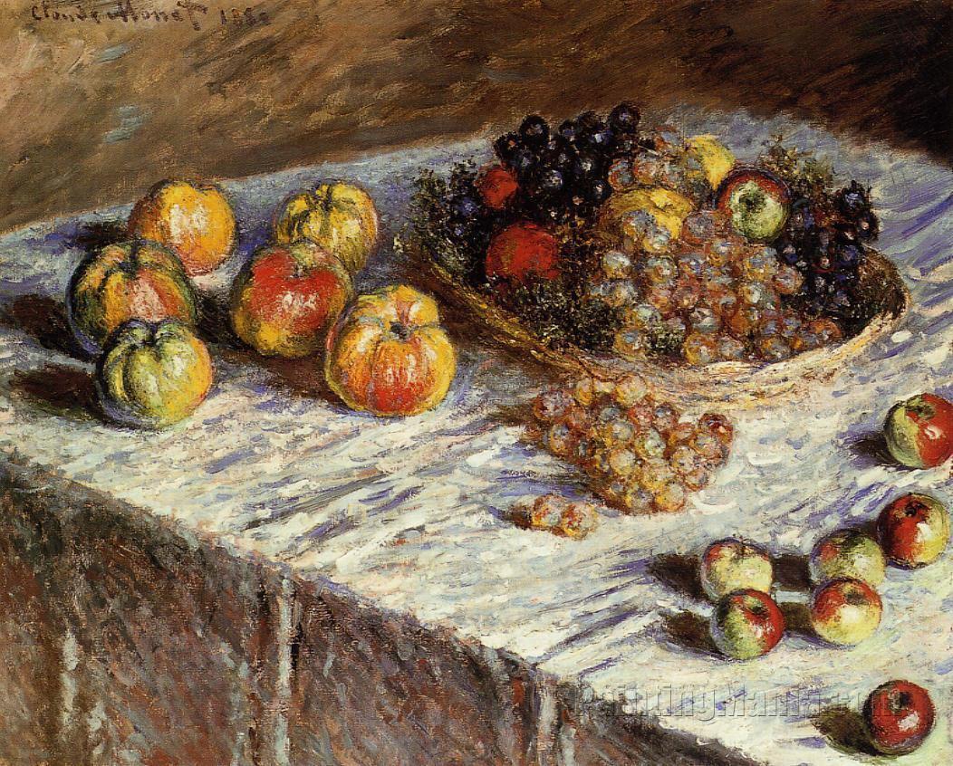 Still Life - Apples and Grapes