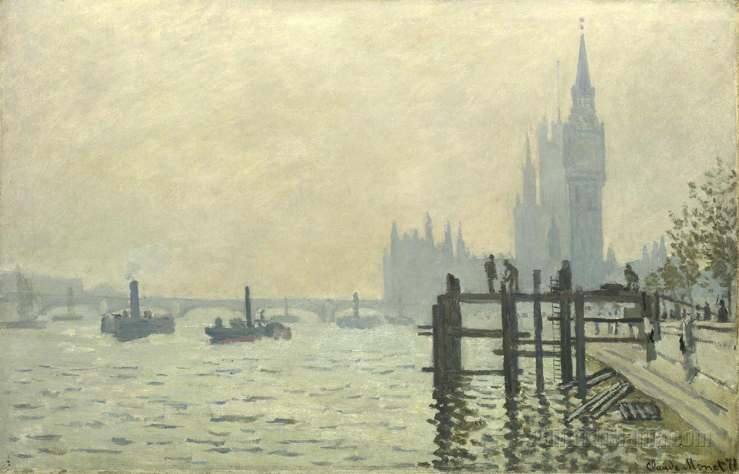 The Thames below Westminster