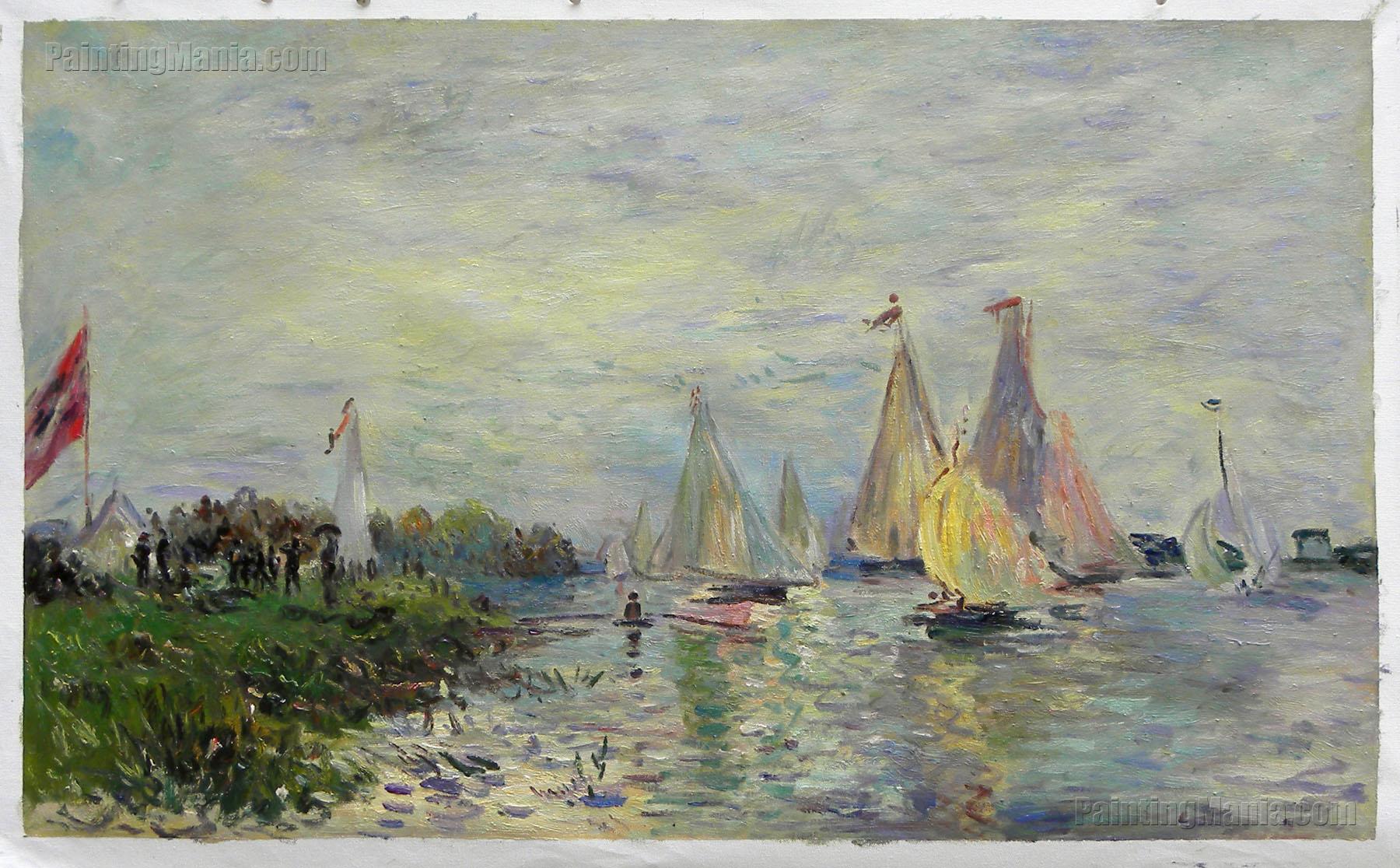 Regatta at Argenteuil - Claude Monet Paintings