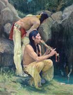 Flute Player at the Spring