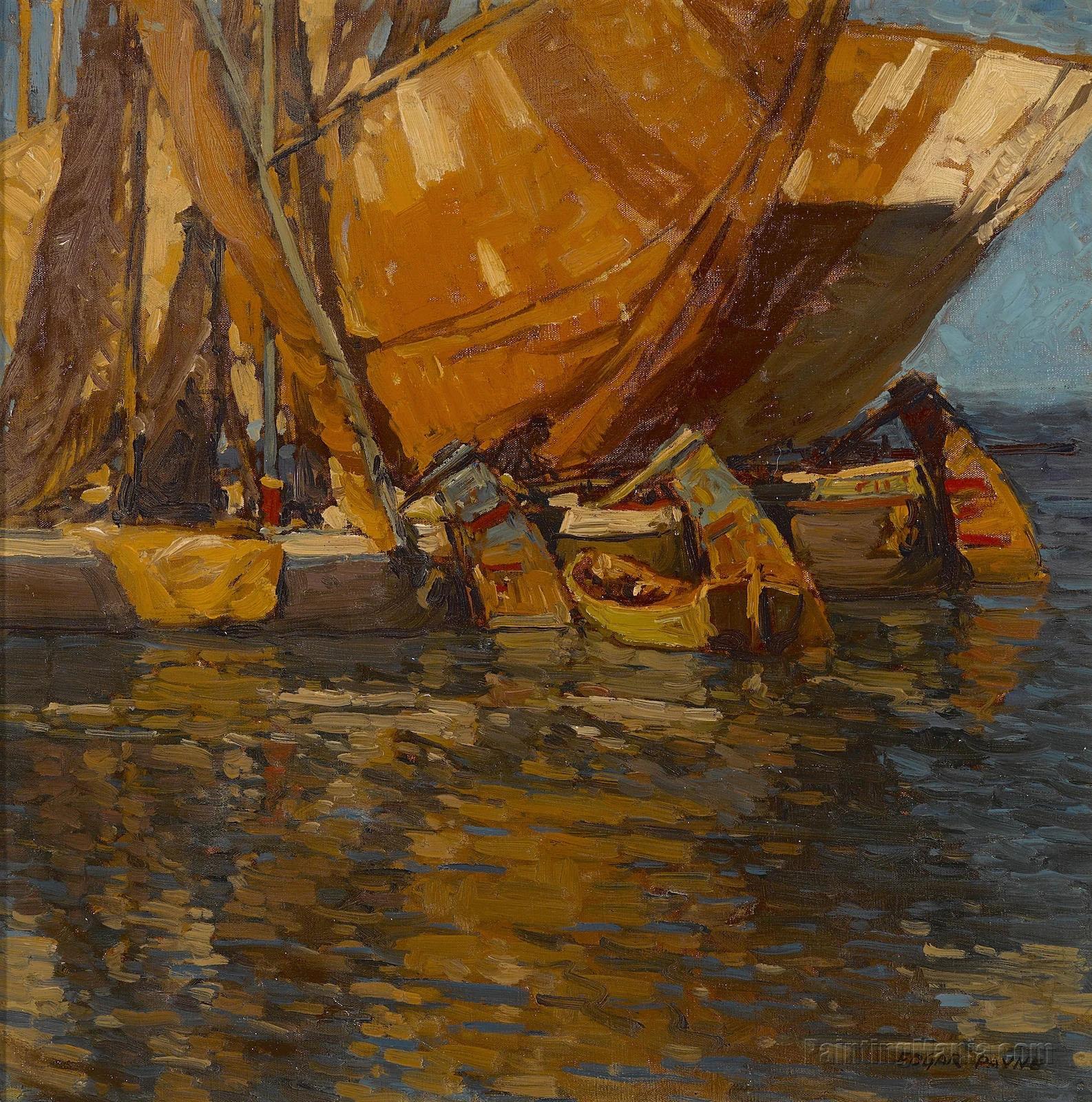 Lateen Rigged Sailboat