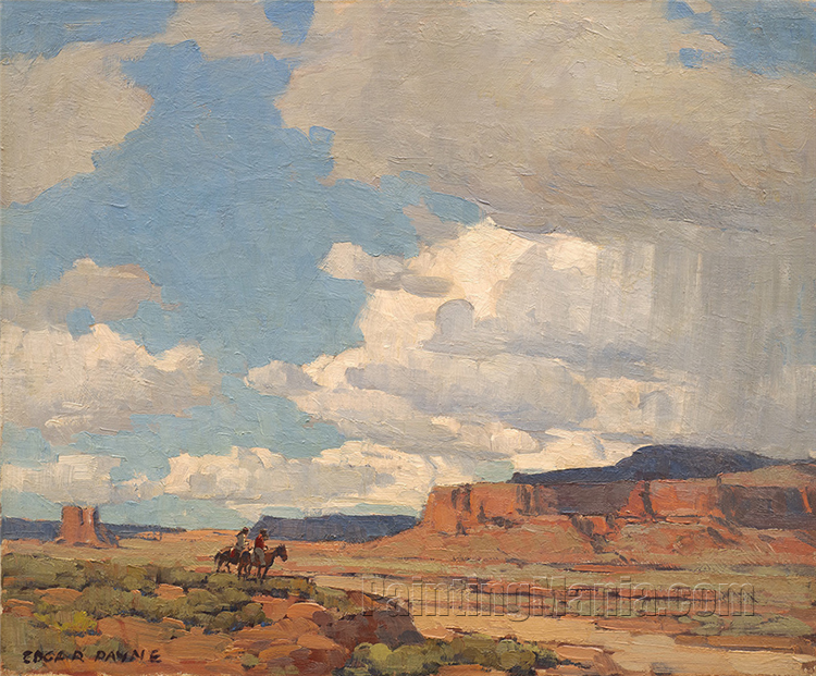 Mesa and Clouds, Monument Valley