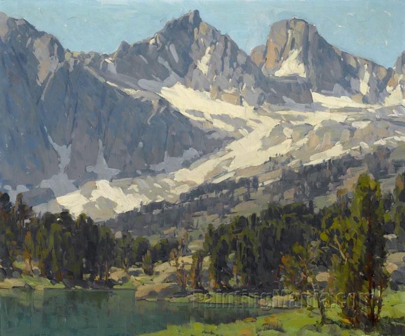 Mount Gayley and Mount Sill, Big Pine, High Sierras, California