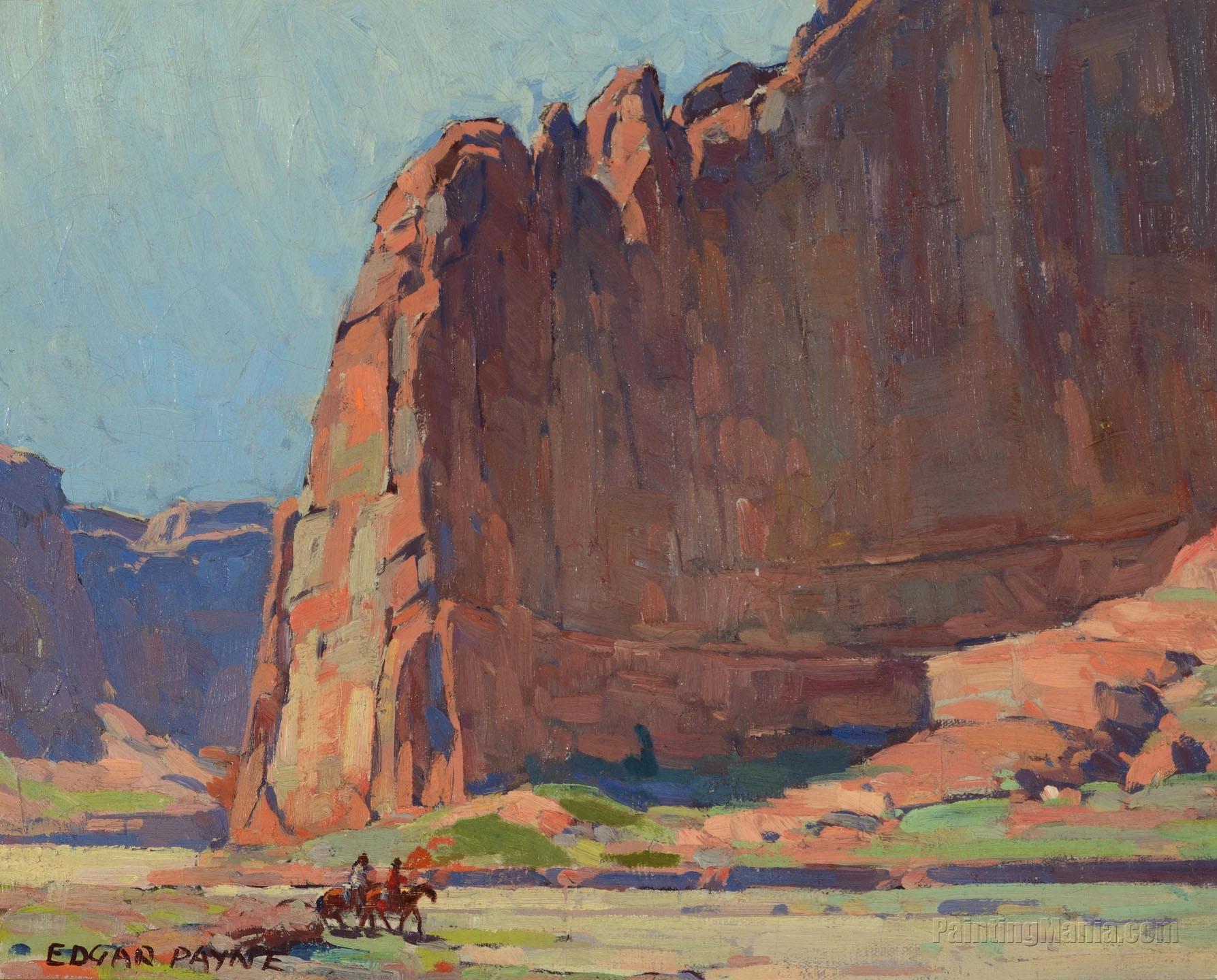 Navajo Riders in Canyon de Chelly