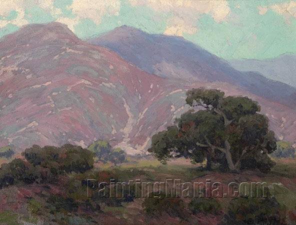 Oaks in Mountain Landscape