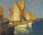 Sunlight on Brittany Boats