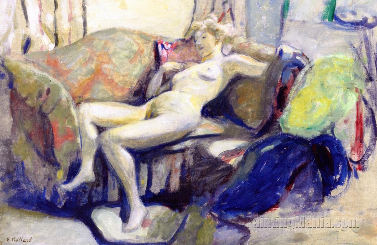 Nude Stretched out on a Sofa