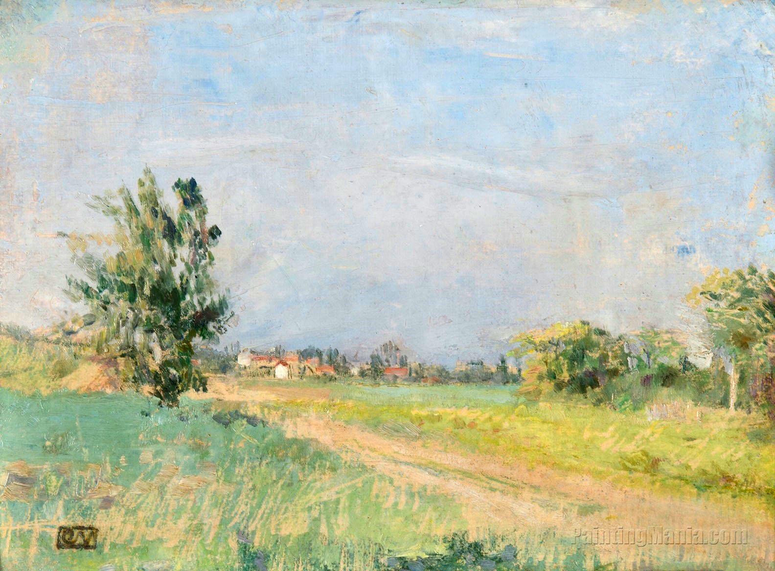 Paysage, campagne de Creteil