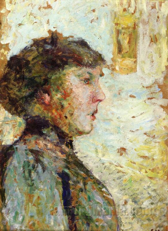 Portrait of a Woman in Profile