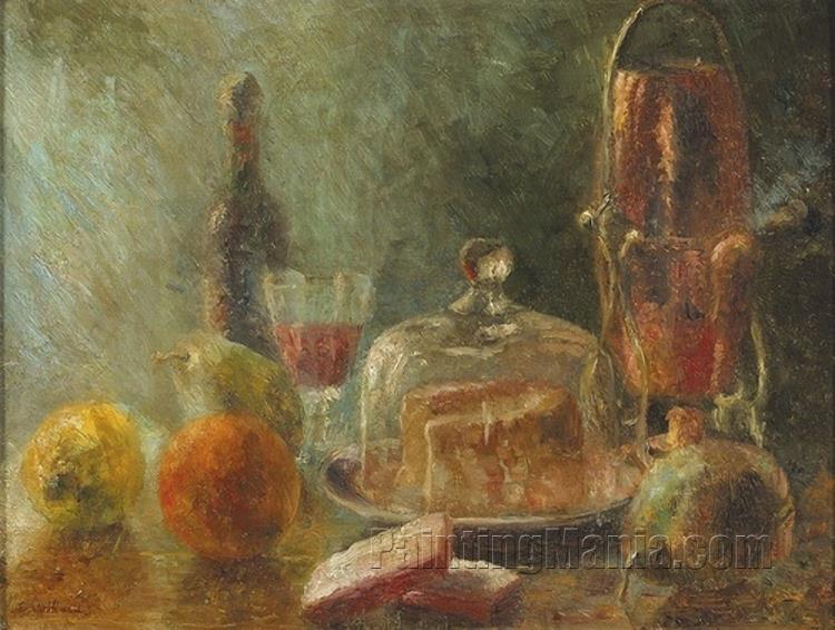 Still life with Fruit and Cheese