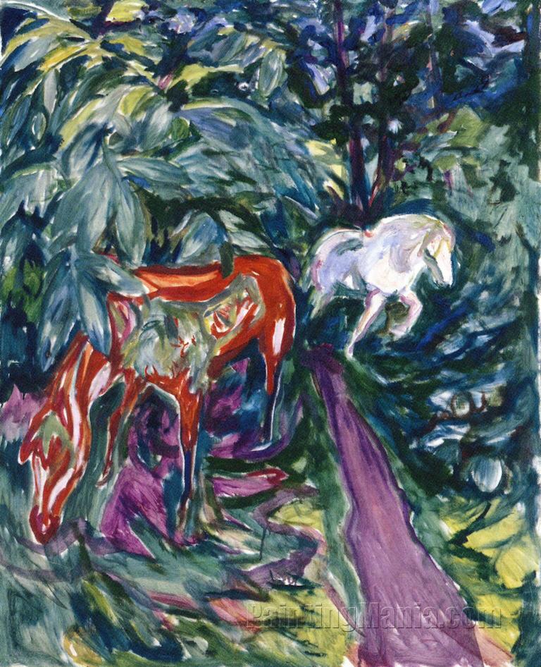 To Horses in the Forest