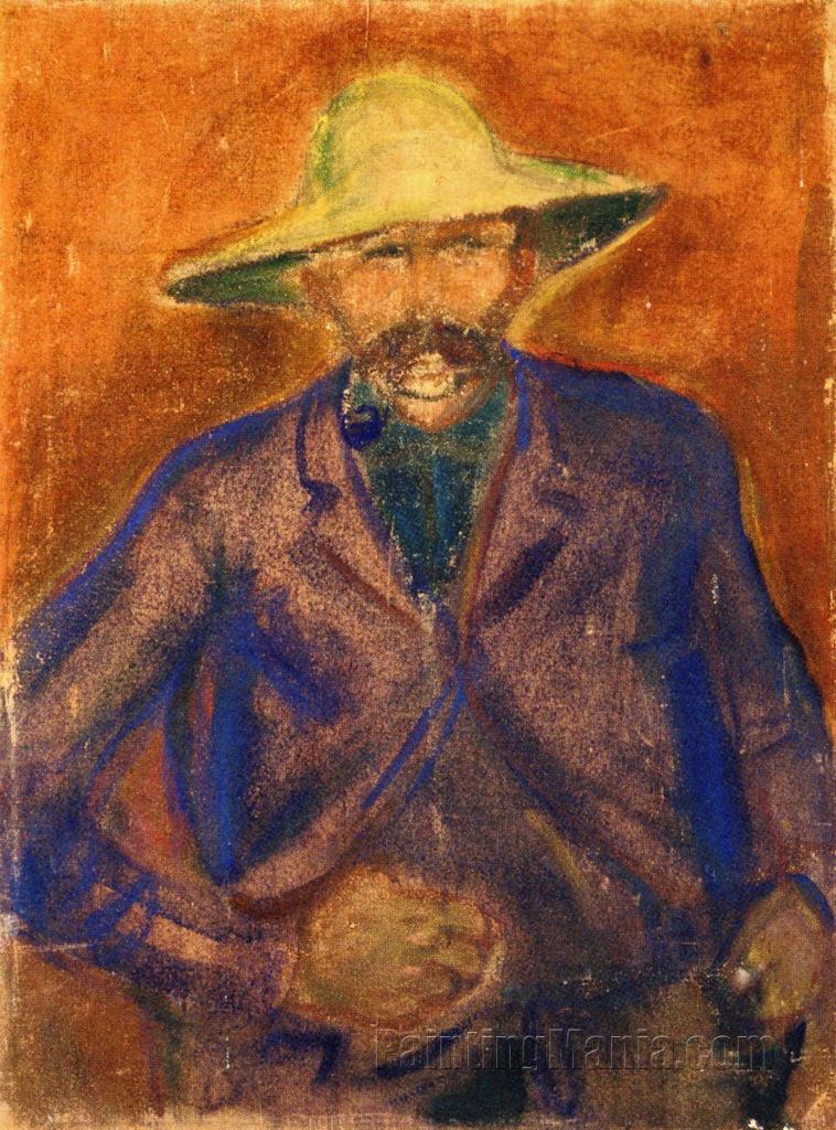 Man with Straw Hat