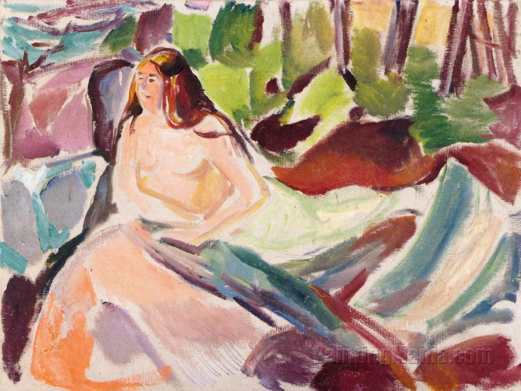 Nude in the Forest 1917