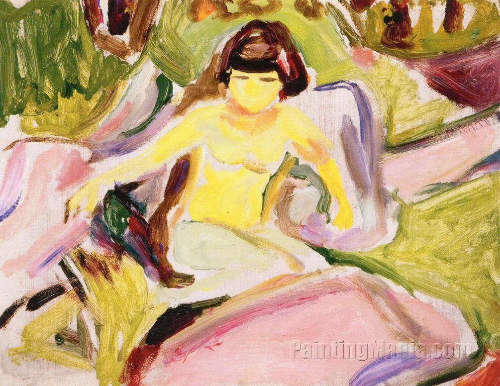 Seated Nude in the Woods