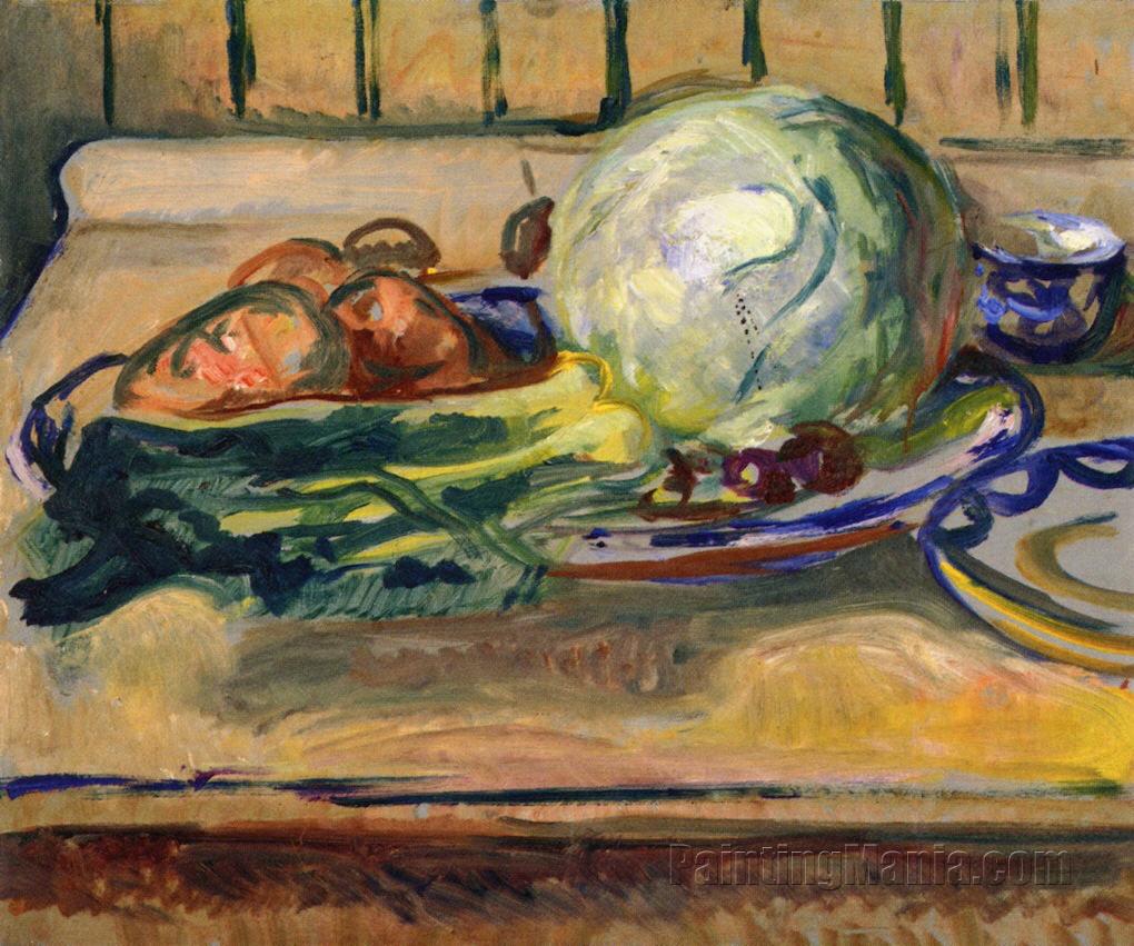 Still Life with Cabbage and Other Vegetables