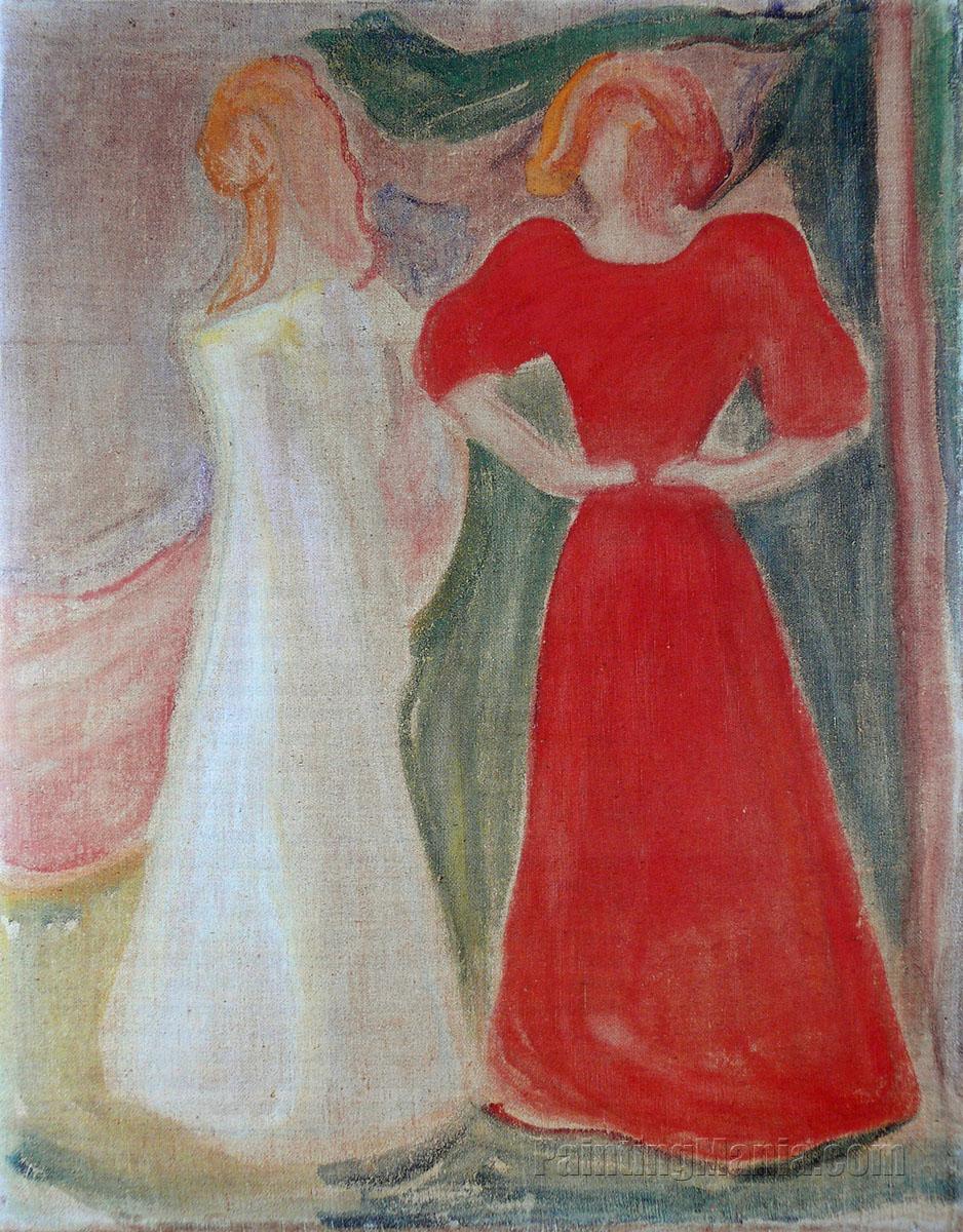 Two Girls (from the Reinhardt Frieze)