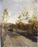 Horse and Cart on a Country Road