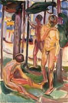 Naked Men in Landscape 1923-1925