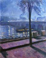 Night in Saint-Cloud, 1892 by Edvard Munch: Fine art print