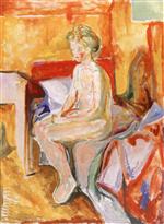 Seated Nude on the Edge of the Bed