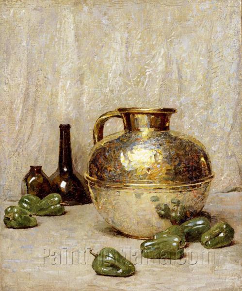 Emil Carlsen~Still Life--Brass and C - Old master - Paintings & Prints,  Ethnic, Cultural, & Tribal, African American - ArtPal